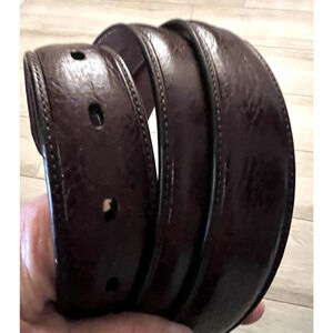 Perry Ellis Portfolio Men's Genuine Leather Dress Belt Brown Sz 38"